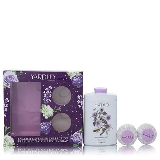 Picture of English Lavender by Yardley London Gift Set -- 7 oz Perfumed Talc + 2-3.5 oz Soap (Women)