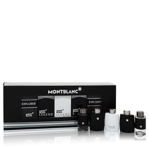 Picture of Montblanc Explorer by Mont Blanc Gift Set -- 2 x 0.15 Mini EDT in Montblanc Legend + 2 x .15 Mini EDP Spray in Montblanc Explorer + 0.15 oz Mini EDT in Montblanc Legend Spirit (Men)