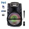 Picture of beFree Sound 12 Inch Bluetooth Rechargeable Portable PA Party Speaker with Reactive LED Lights