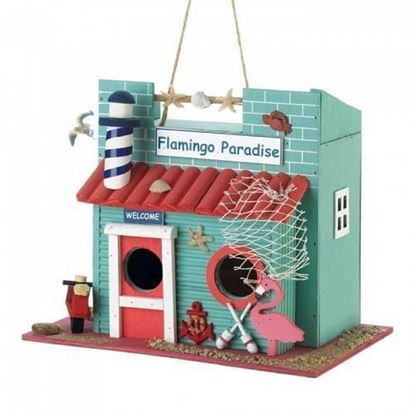 Picture of Flamingo Paradise Birdhouse