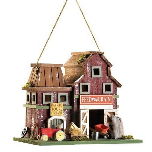 Picture of Farmstead Wood Barnyard Birdhouse