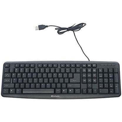 Picture of Verbatim Slimline Corded Usb Keyboard (pack of 1 Ea)