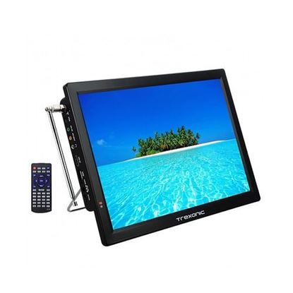 Picture of Trexonic Portable Rechargeable 14 Inch LED TV with HDMI, SD/MMC, USB, VGA, AV In/Out and Built-in Digital Tuner