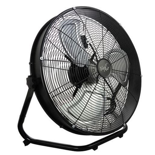 Picture of Vie Air 20 Inch 3 Speed Motor Metal Floor Drum Fan in Black