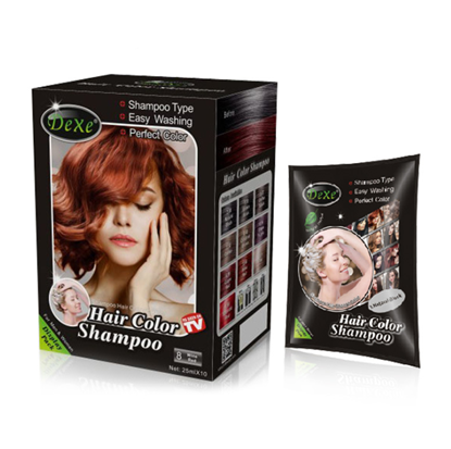 Изображение Color: Black, Quantity: 5 pcs - Color hair dye hair care Dexe a wash color multi-color hair dye without stimulation 25ml*10