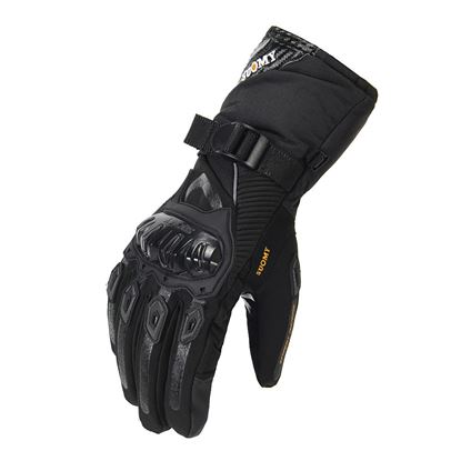 图片 Color: Long blue, Size: XXL - Riding motorcycle full finger gloves
