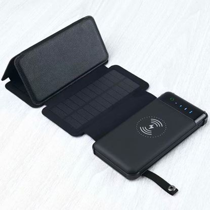 Picture of Color: 6 fold - Detachable Solar Power Bank Wireless Charging