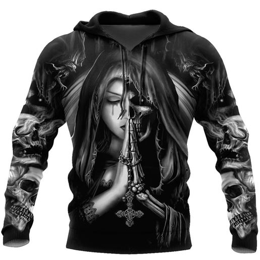 Picture of Color: 2Style, Size: XL - Halloween Skull Anime 3D Sweatshirt