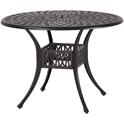 Picture of Color: Dark Brown 42" x 42" Round Outdoor Patio Dining Table