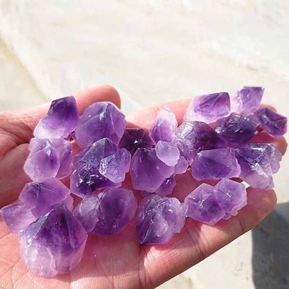 Picture of Size: 2 2.5cm, Quantity: Q10pcs - Natural amethyst handmade pendant