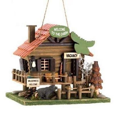 Image de Welcome To The Cabin Birdhouse