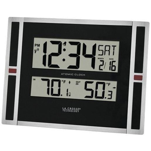 Picture of La Crosse Technology Indoor And Outdoor Thermometer & Atomic Clock (pack of 1 Ea)