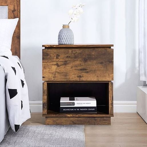 Picture of Material: WOOD Drawer Nightstand