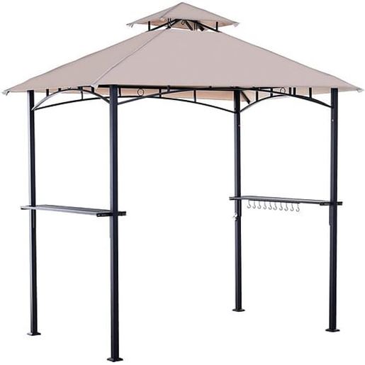 Picture of Color: Champagne Patio Canopy Shelter for Outdoor BBQ , Water Resistance Tent