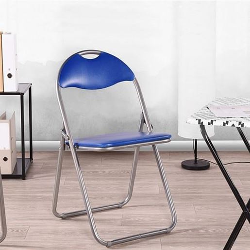 Picture of Color: BLUE Dining Chair BLACK 4 PCS