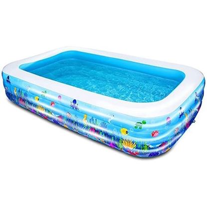 Picture of Size: 120"x 73"x 24" 120"x 73"x 24" Inflatable Swimming Pool for Adult, Kids