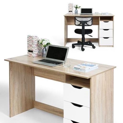 Picture of Color: oak Computer Desk