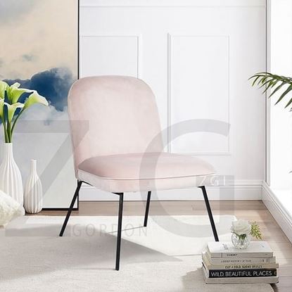 Picture of Color: PINK  ,SIZE: PLUS PINK 2PCS Dining Chair GREY A