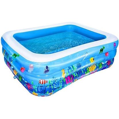 Picture of Size: 70"x 51"x 21" 70"x 51"x 21" Inflatable Swimming Pool for Adult, Kids