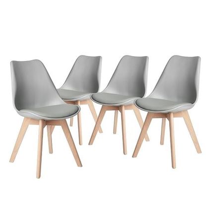 Picture of Color: GREY Dining Chair GREY 4PCS YC