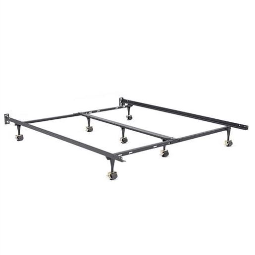 Picture of Twin Full Queen King Universal Bed Frame with Headboard Brackets and 7 Casters