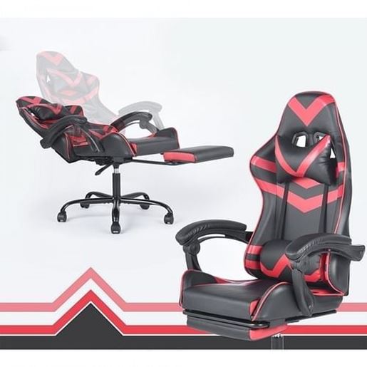 Image sur Color: Black+Red  ,SIZE: A Gaming Chairs A