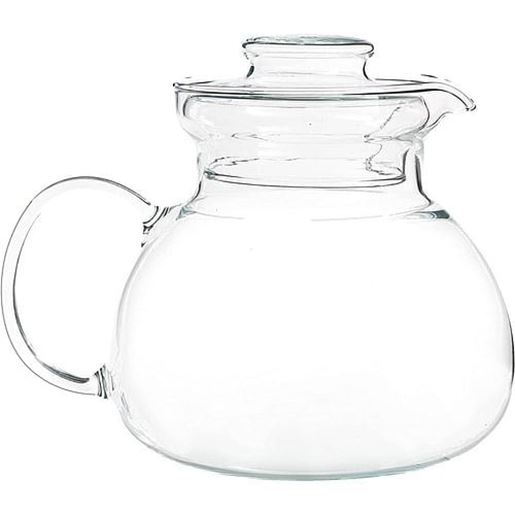 Picture of 1.5 Quart Stovetop Clear Glass Teapot Kettle with Lid - Microwave Safe