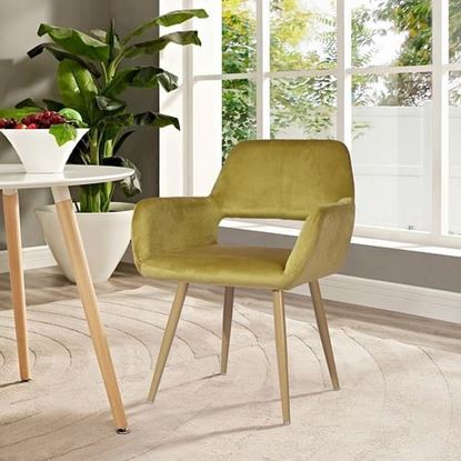 Picture of Color: YELLOW Dining Chair BEIGE