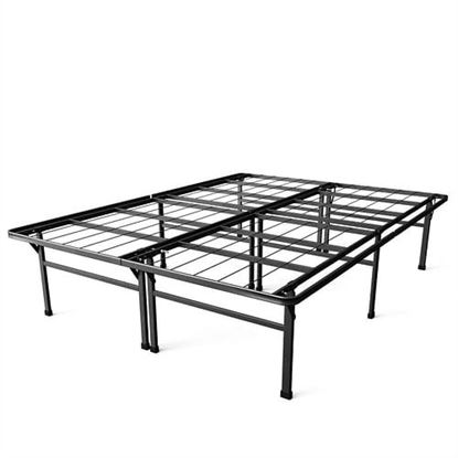 Picture of Queen size 18-inch High Rise Folding Metal Platform Bed Frame