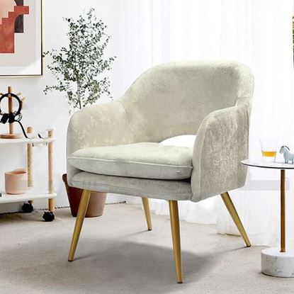 Image de Color: BEIGE Dining Chair BEIGE 1PCS