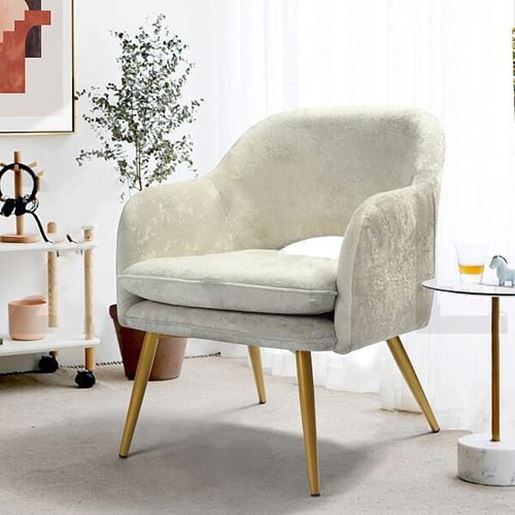 Image sur Color: BEIGE Dining Chair BEIGE 1PCS