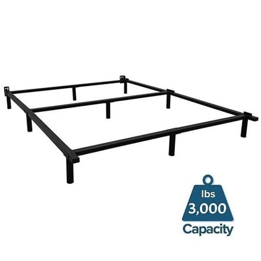 Picture of King 9-Leg Metal Bed Frame with Headboard Brackets 3,000 lbs. Max Weight Limit