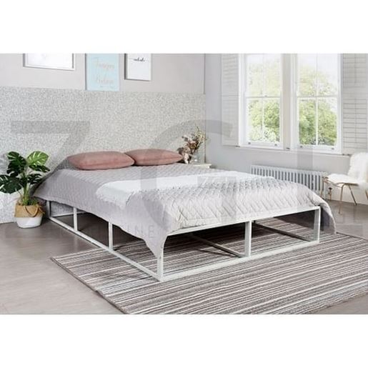 Picture of Color: WHITE 1.5M METAL BED WHITE