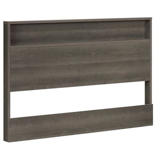 Picture of Full/Queen Size Modern Grey Storage Bookcase Panel Headboard