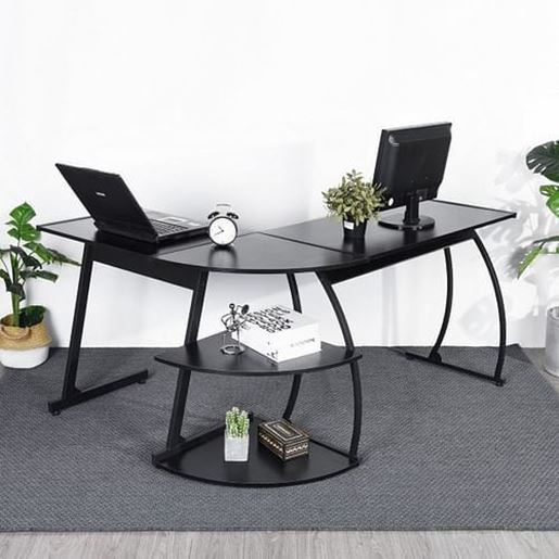 Picture of Color: BLACK Computer Desk Bkw Jm