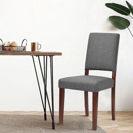 Picture of Color: GREY Dining Chair DARK GREY FABRIC