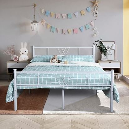 Picture of Color: WHITE Bedstead QUEEN WHITE