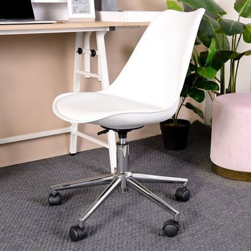 Picture of Color: WHITE Office Chairs CHROMED WH YKC