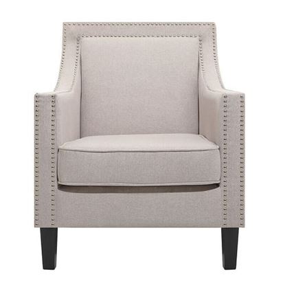 Picture of Color: White  29.5'' Wide Tufted Armchair