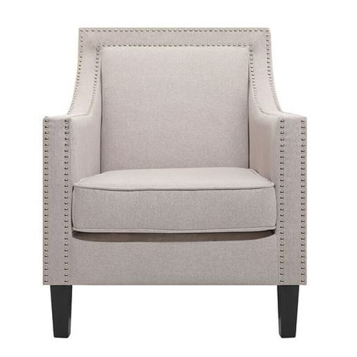 Picture of Color: White  29.5'' Wide Tufted Armchair