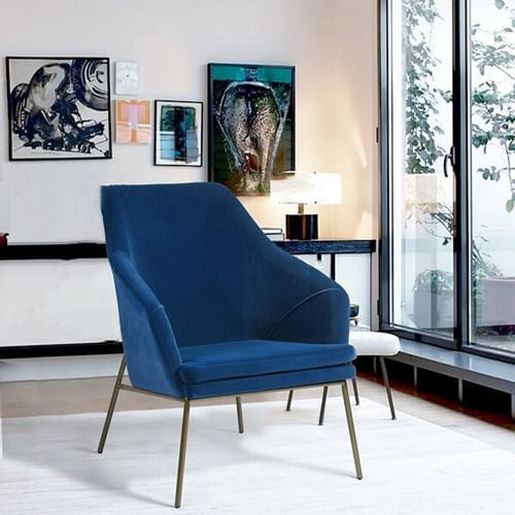 Picture of Color: BLUE Dining Chair DARK BLUE