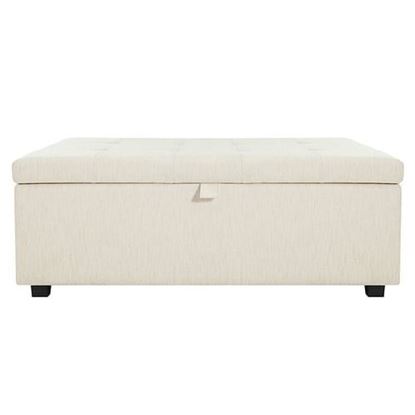 Picture of Color: White  47'' Wide Ottoman