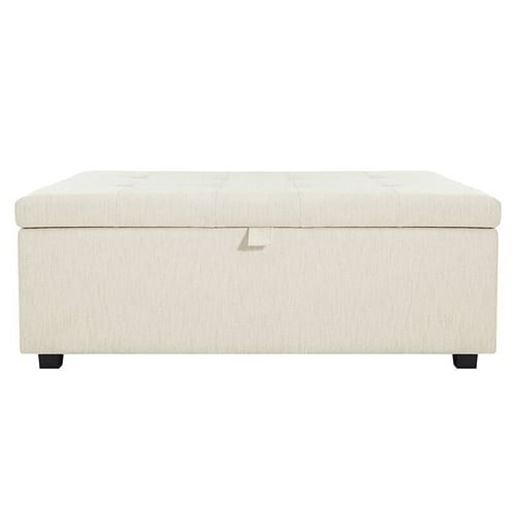 Picture of Color: White  47'' Wide Ottoman