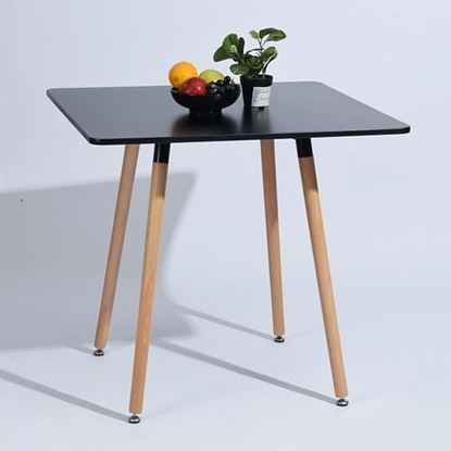 Picture of Color: BLACK Dining Table SQUARE TABLE BLACK A