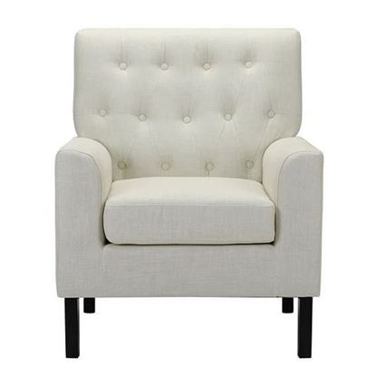 Picture of Color: Cream  30'' Wide Tufted Armchair