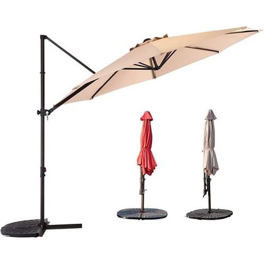 Picture of Color: Champagne 10FT Outdoor Aluminum Patio Umbrella