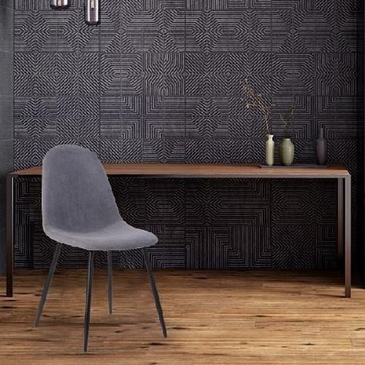 Picture of Color: DARK GREY Dining Chair BK PU MDM YKC