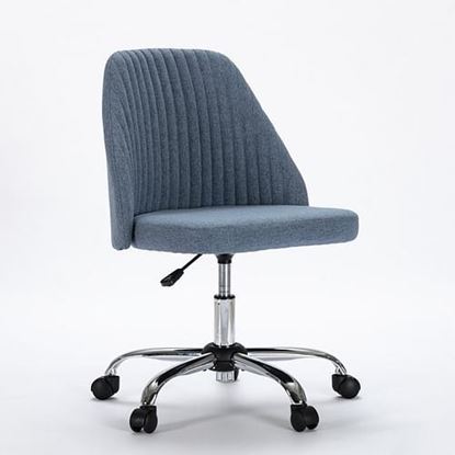 Picture of Color: Blue  DR  Modern Design Velvet Office Desk Chair