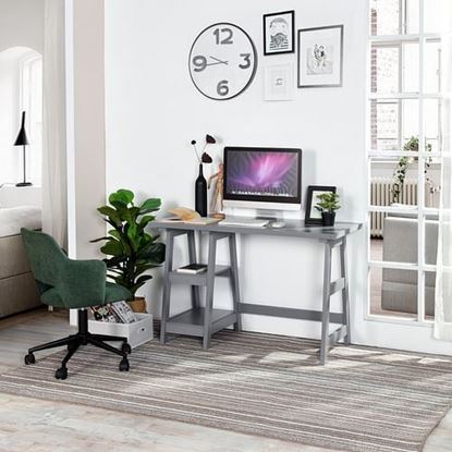 Picture of Color: Grey GREY Computer Desk