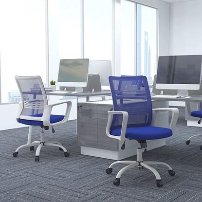 Picture of Color: Blue  DR Swivel Desk Office Chair, Ergonomic Executive